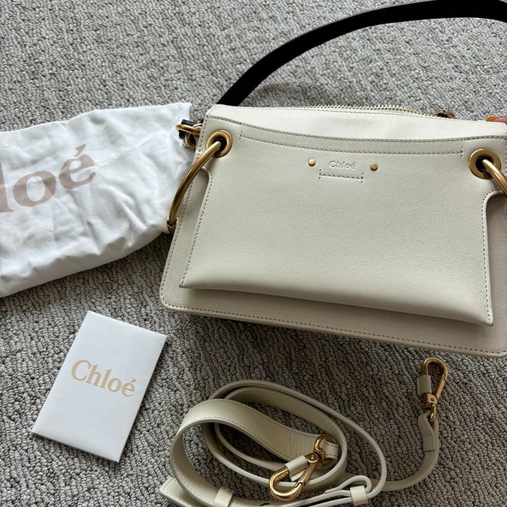 Chloe Roy Medium Calfskin & Suede Shoulder Bag in